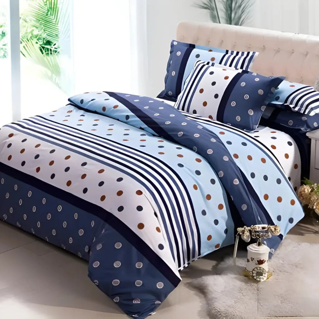 Versatile acetate fiber duvet cover with neutral design adaptable to various bedroom decor styles