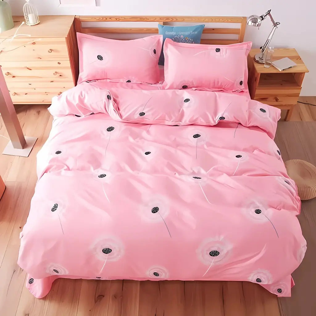 Single bed acetate fiber duvet cover available in multiple sizes from 120x200cm to 150x210cm dimensions