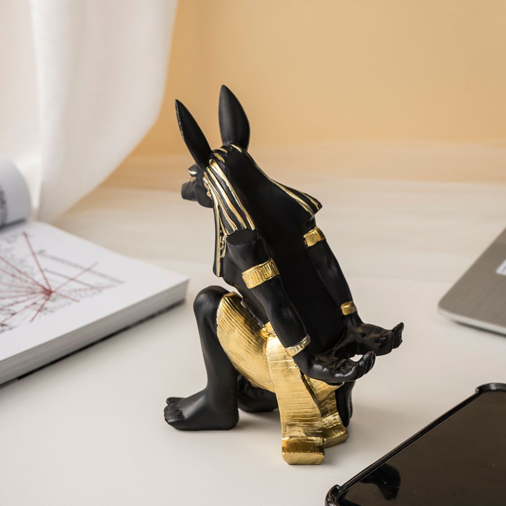 Anubis Egyptian Wine Bottle Holder