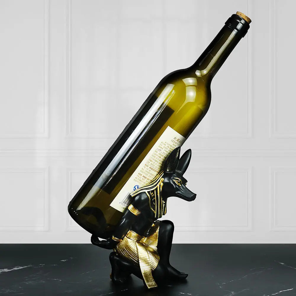 Anubis Egyptian Wine Bottle Holder Inovessa