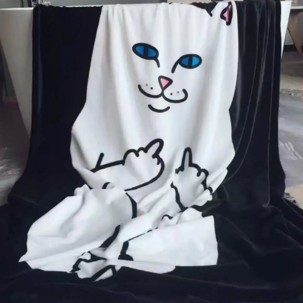 Plush faux fur throw blanket with ultra soft texture for luxury comfort