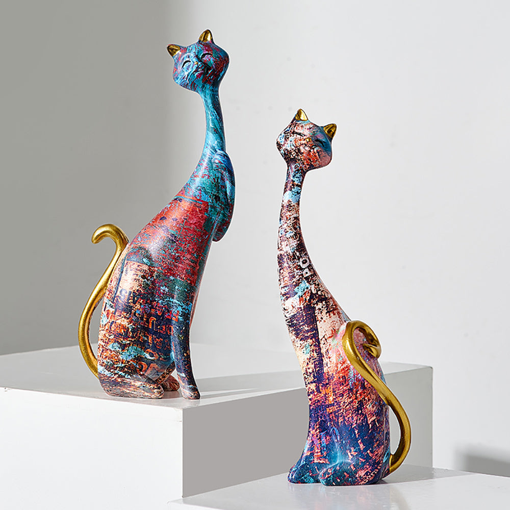 Bret Duo Cat Figurines