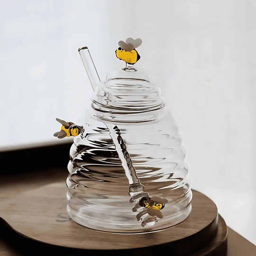 BuzzyBee Glass Honey Jar Inovessa