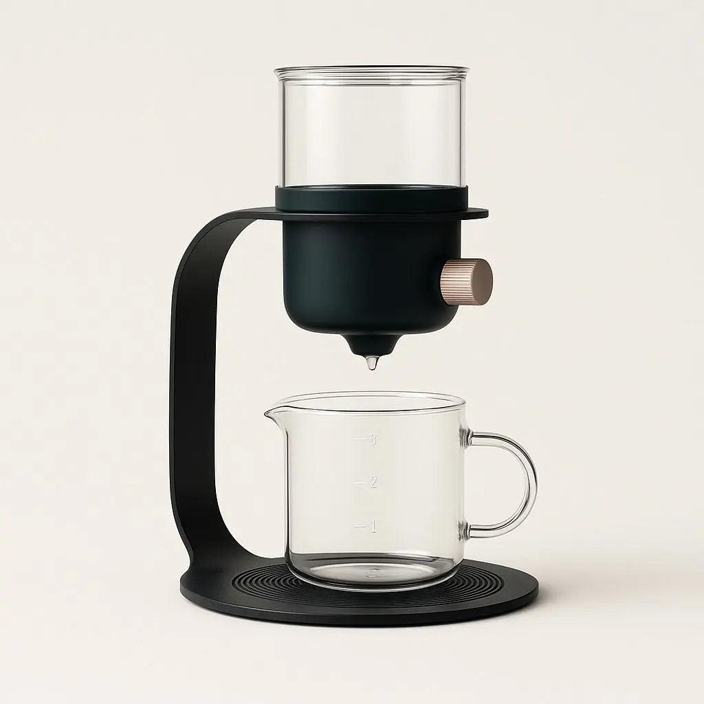 Semi-automatic brewer for loose leaf tea