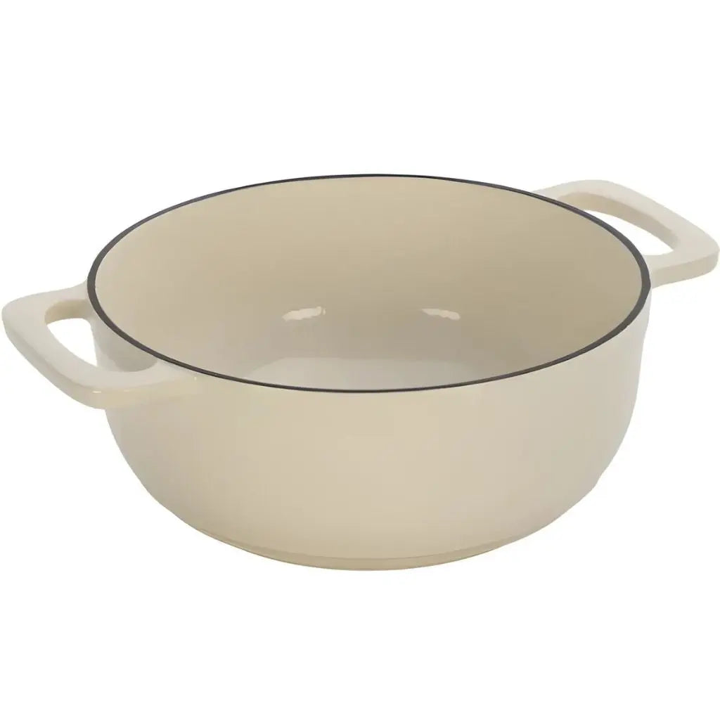 FDA certified enamel interior dutch oven with stain resistant non-stick surface for safe cooking