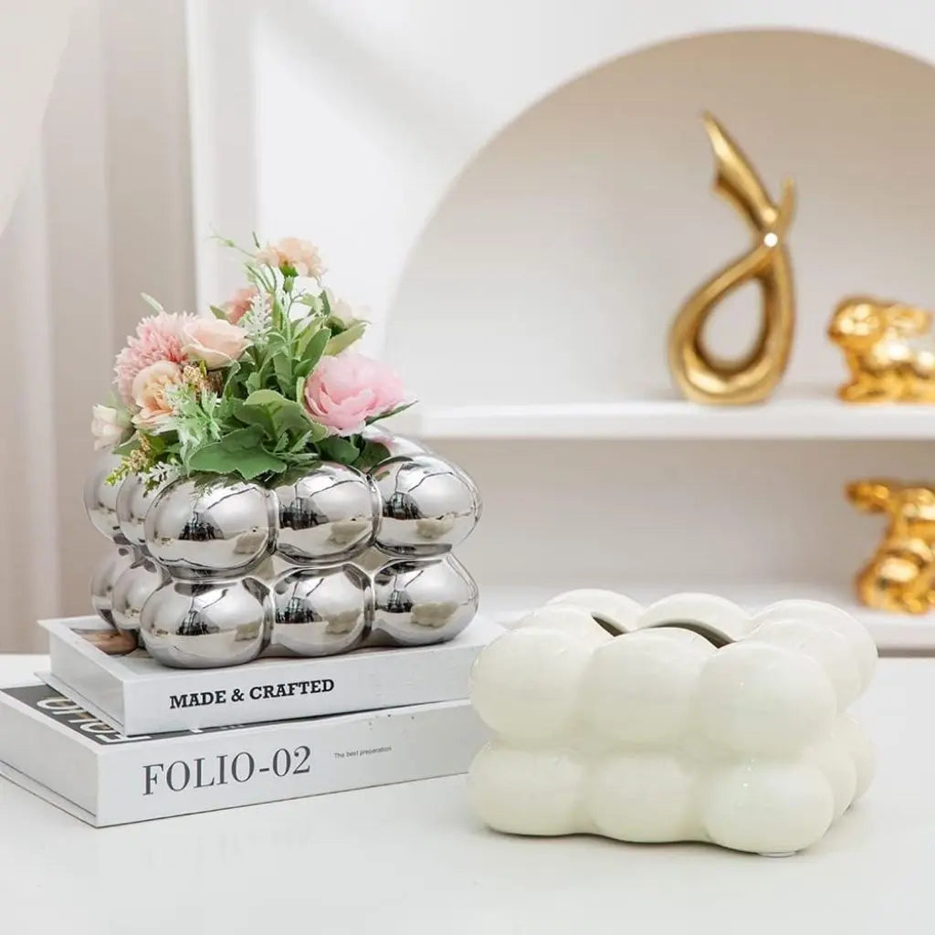 Functional ceramic tissue box holder adding modern style to living room and office spaces