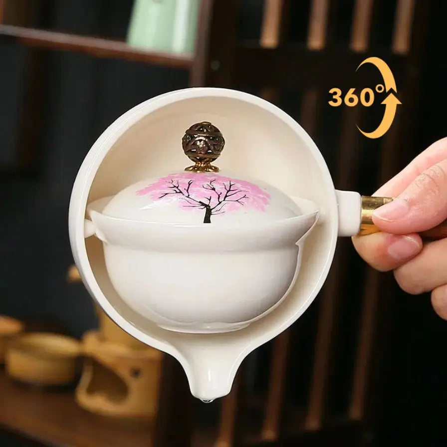 Cherry Blossom - Rotating Infuser Teapot Inovessa