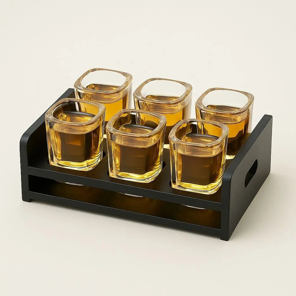 Premium crystal shot glasses ideal for home entertaining and luxury bar experiences