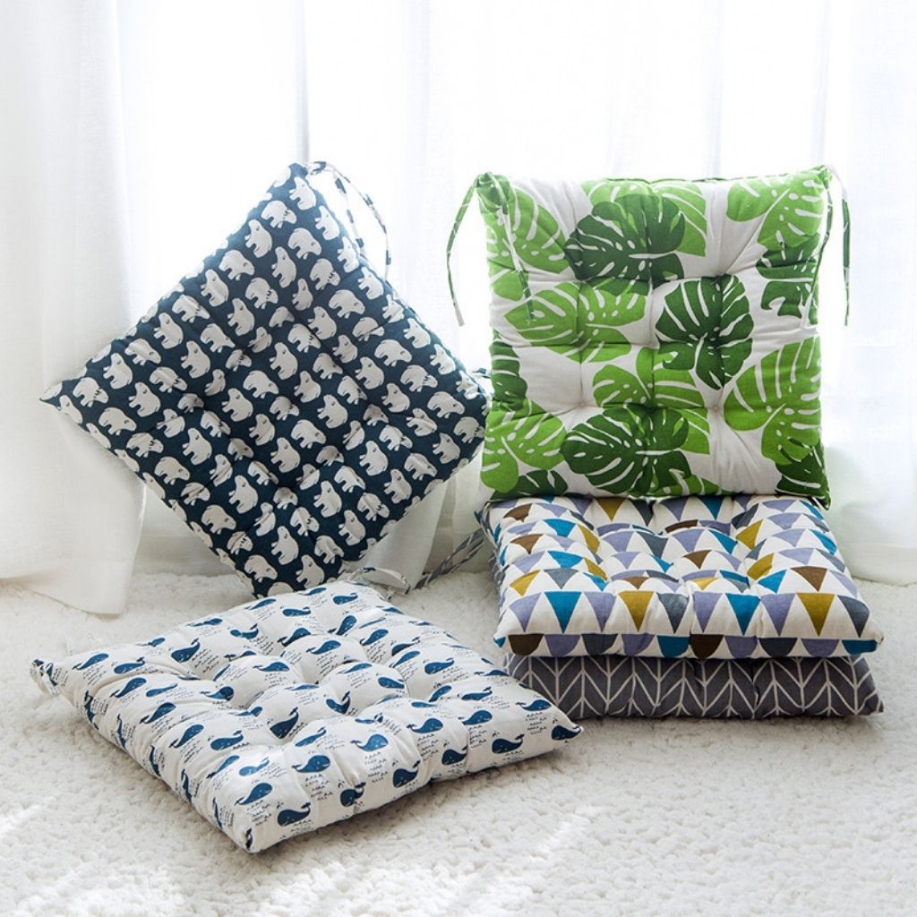 Complete cotton chair cushion package ready to enhance home seating comfort and style