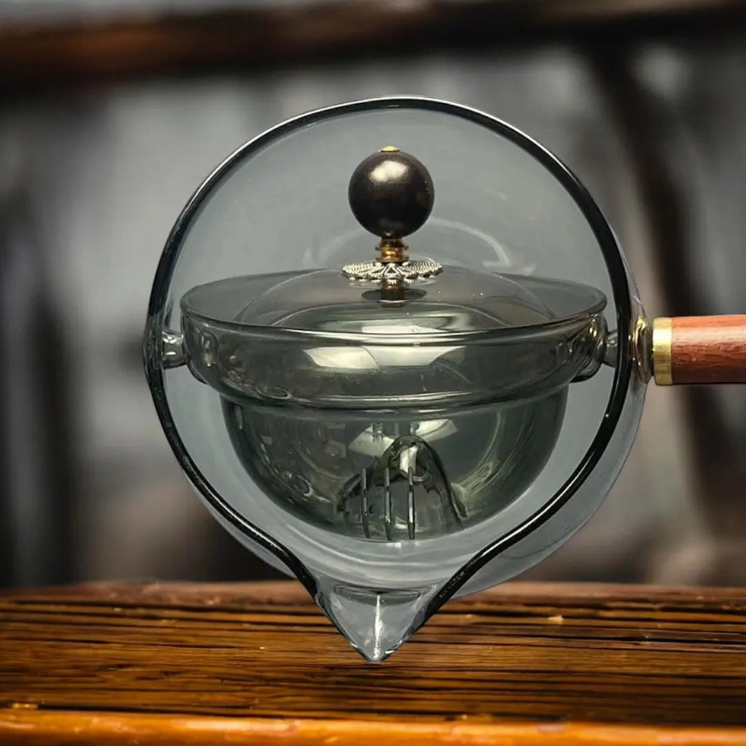 Everly Glass Rotating Teapot Inovessa