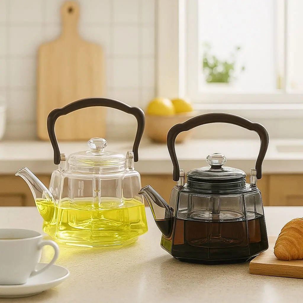 Flix Halcyon Heat-Resistant Glass Teapot With Infuser Inovessa