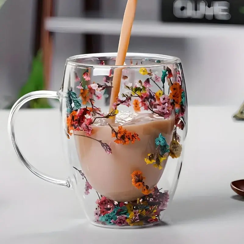 FloralGlow Glass - Mug Inovessa