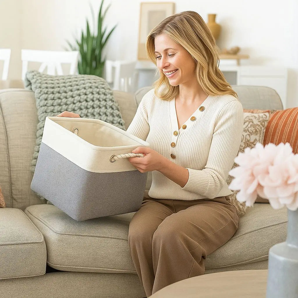 Gael Collapsible Storage Bin For Toys & Books Inovessa