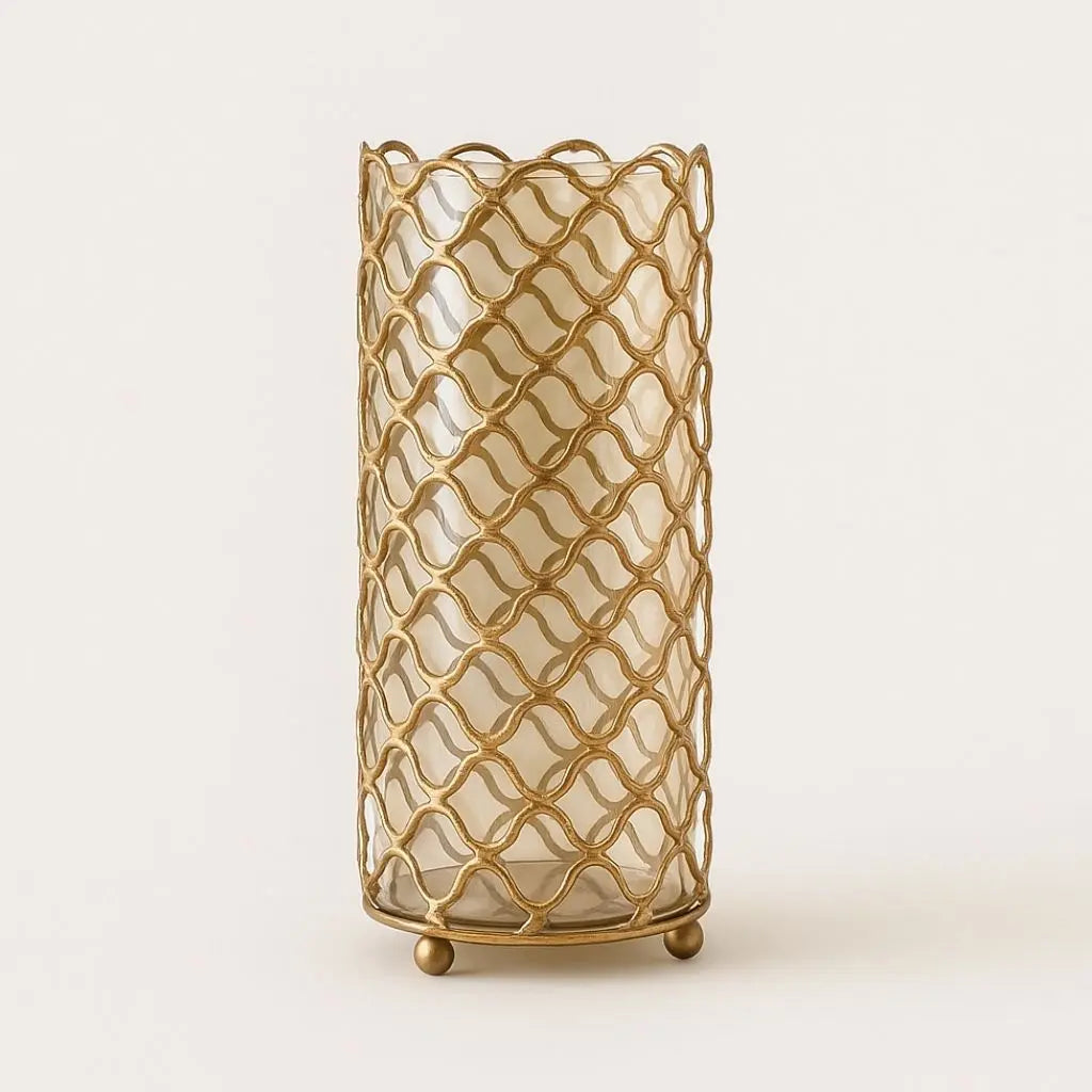 Geometric crystal vase with faceted glass design ideal for modern home accessories and table decor