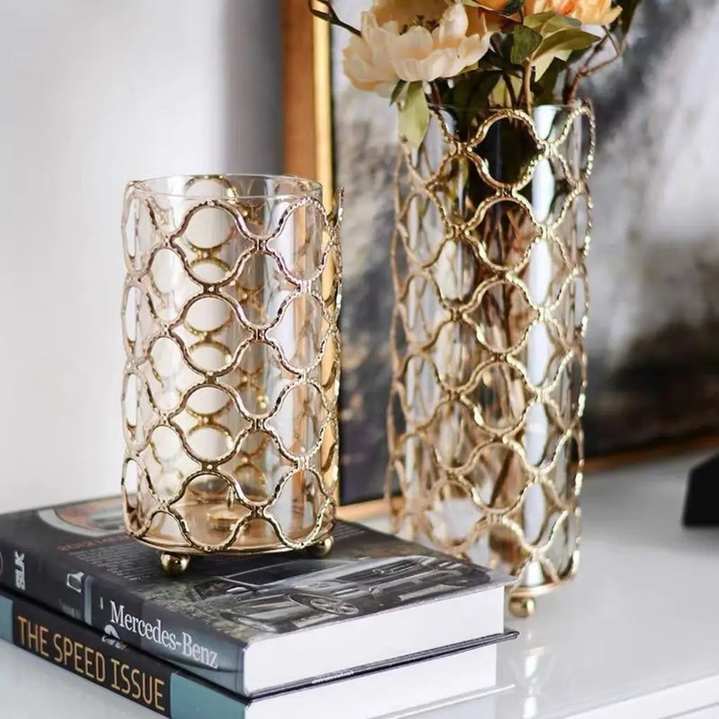 Faceted crystal vase with geometric patterns designed for modern home styling and decorative displays