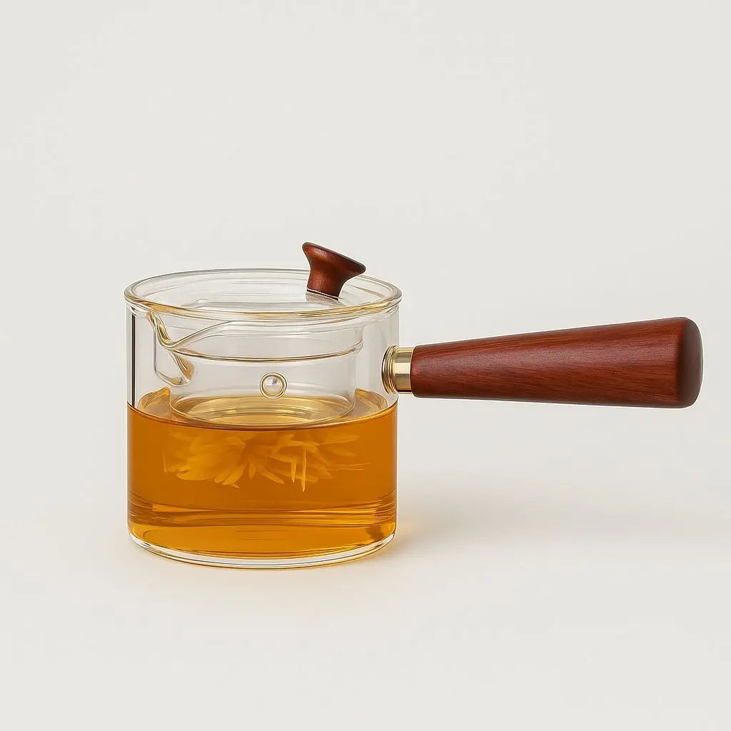 Niora Glass & Wood Teapot Inovessa
