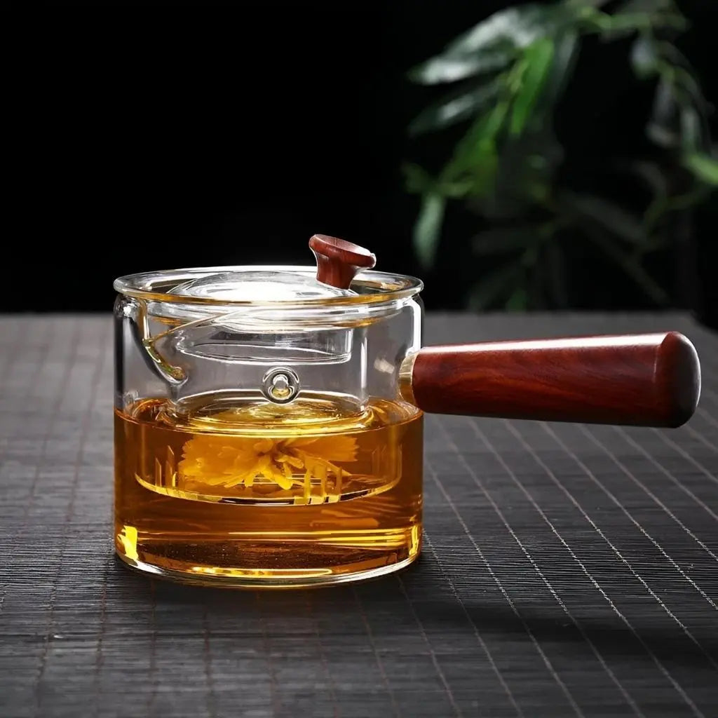 Niora Glass & Wood Teapot Inovessa