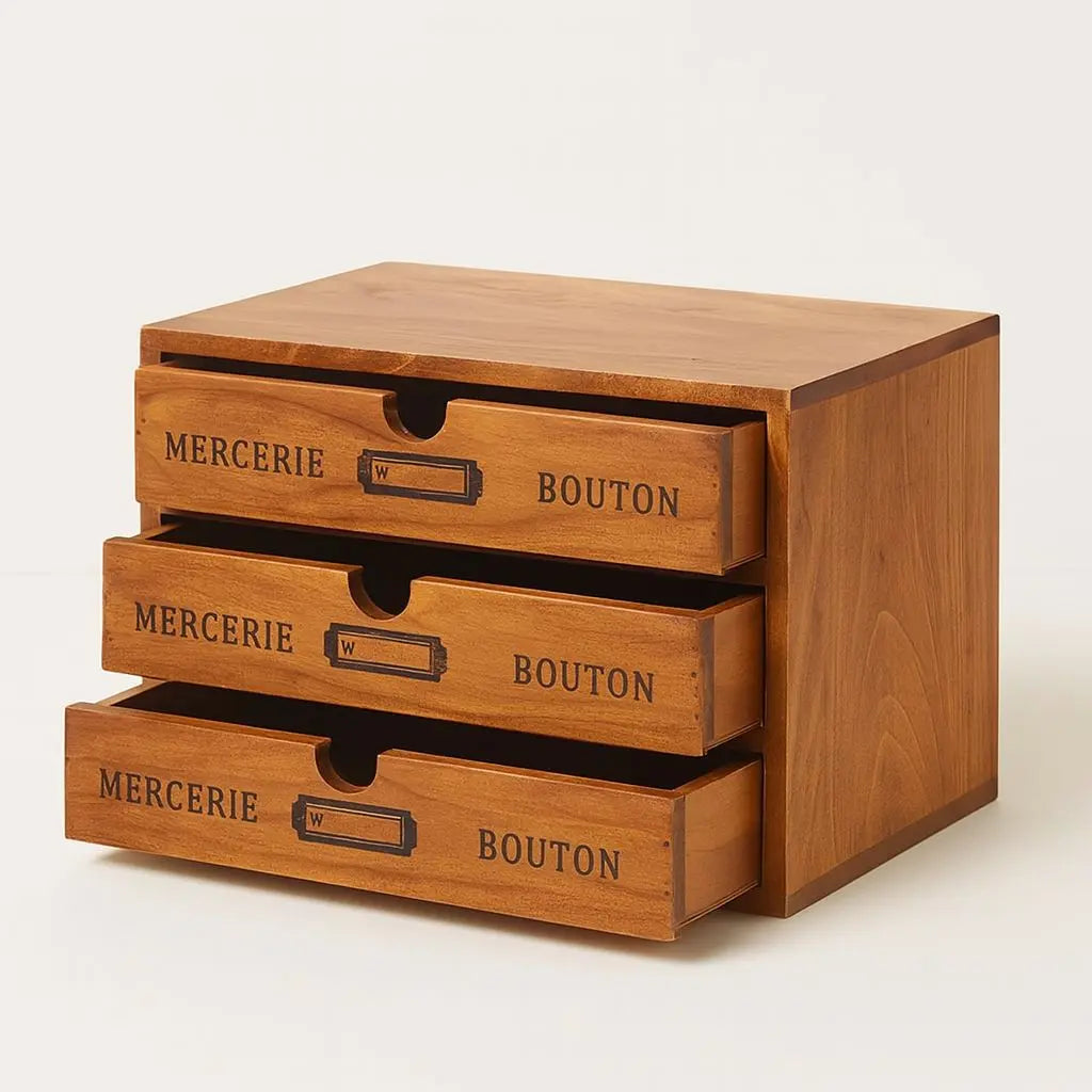 Heritage Vintage Wooden Storage Drawer Inovessa