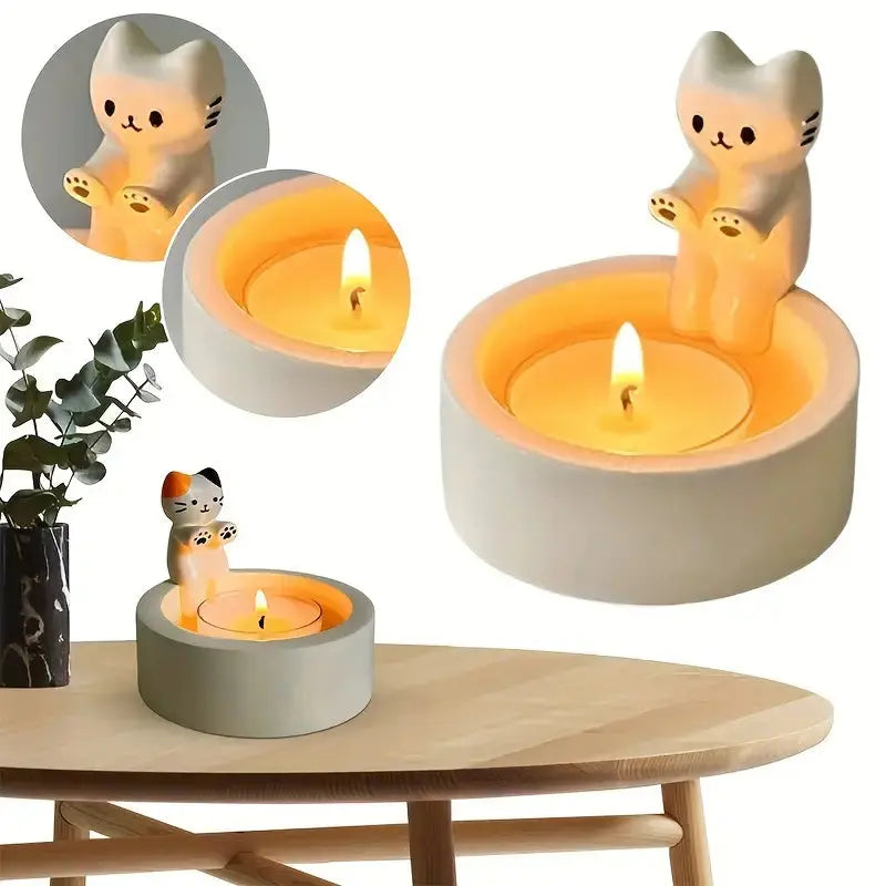 KittyGlow™ - Cat Candle Holder Inovessa