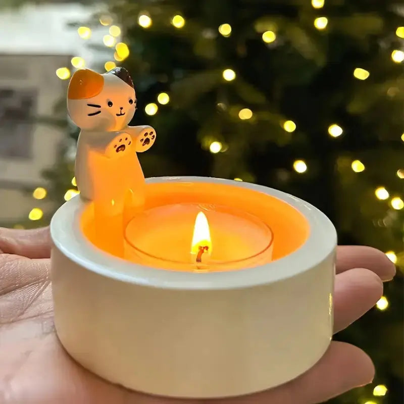 KittyGlow™ - Cat Candle Holder Inovessa