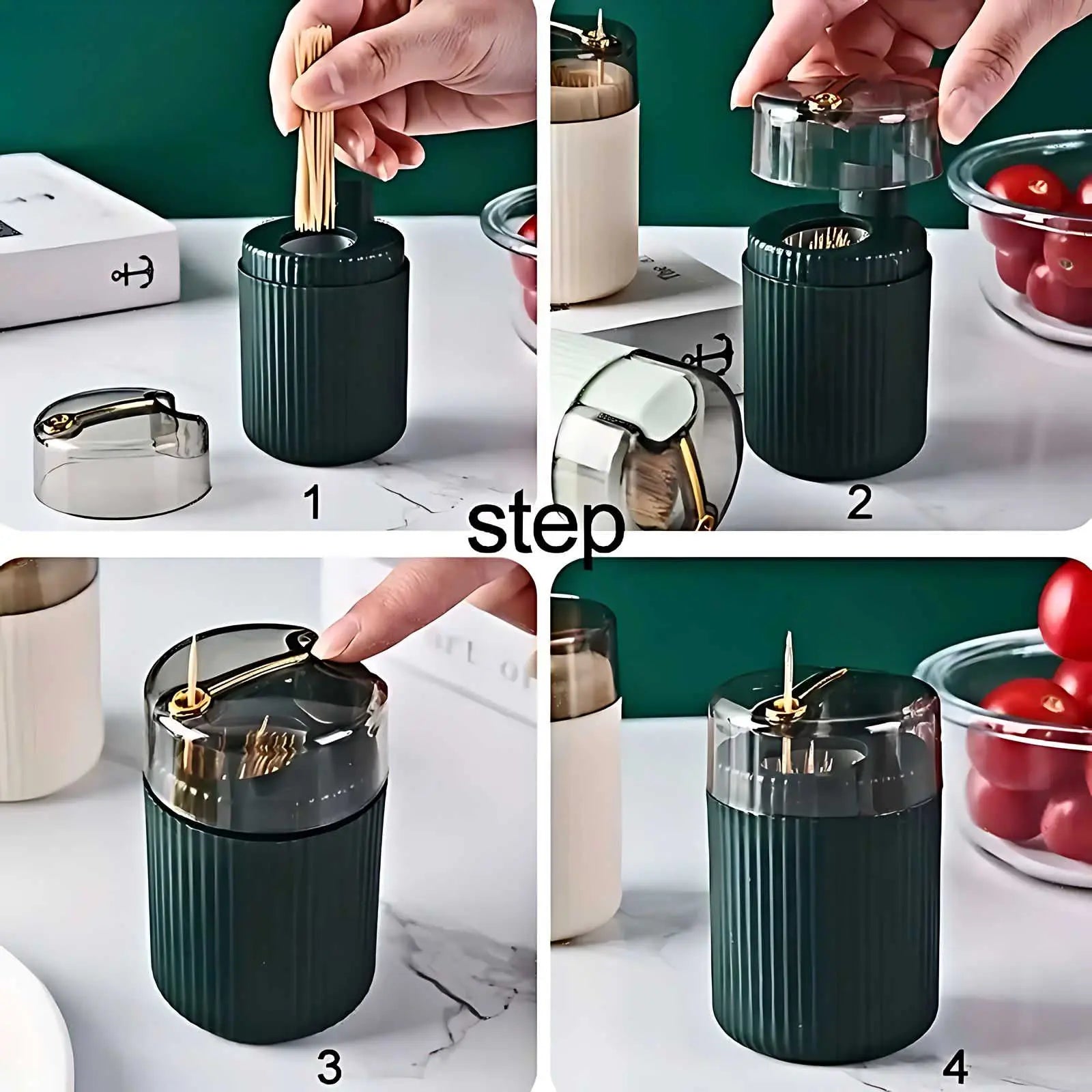 LuxePop™ - Automatic Pop-up Toothpick Dispenser Inovessa