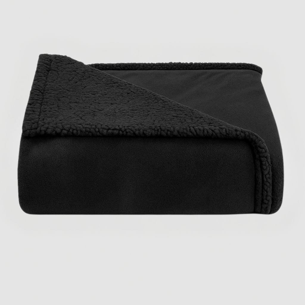 Black waterproof blanket for couples