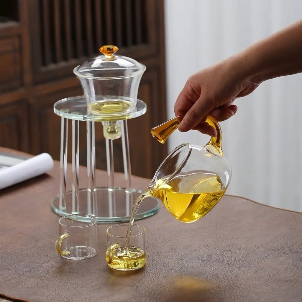 glass tea infuser, borosilicate tea set, heat resistant teapot