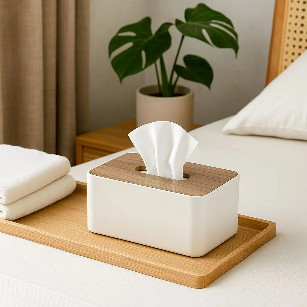 Mova Timber Tissue Box Holder Inovessa