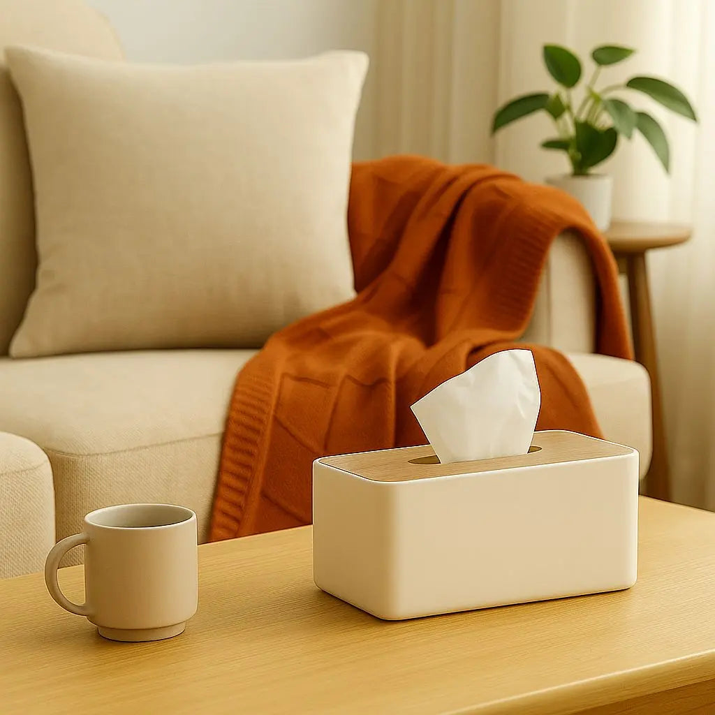 Mova Timber Tissue Box Holder Inovessa