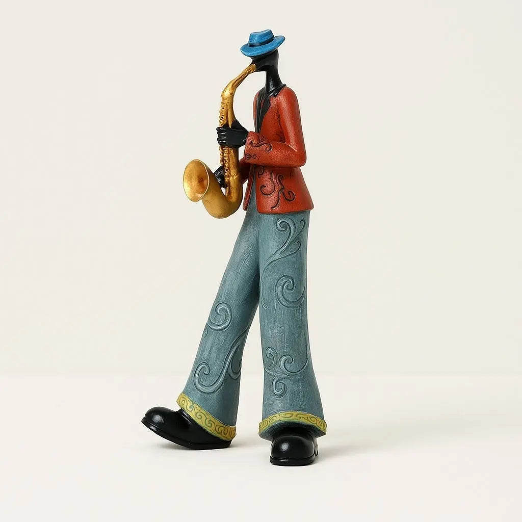 Decorative band figurines with vintage charm perfect for creating music inspired home displays
