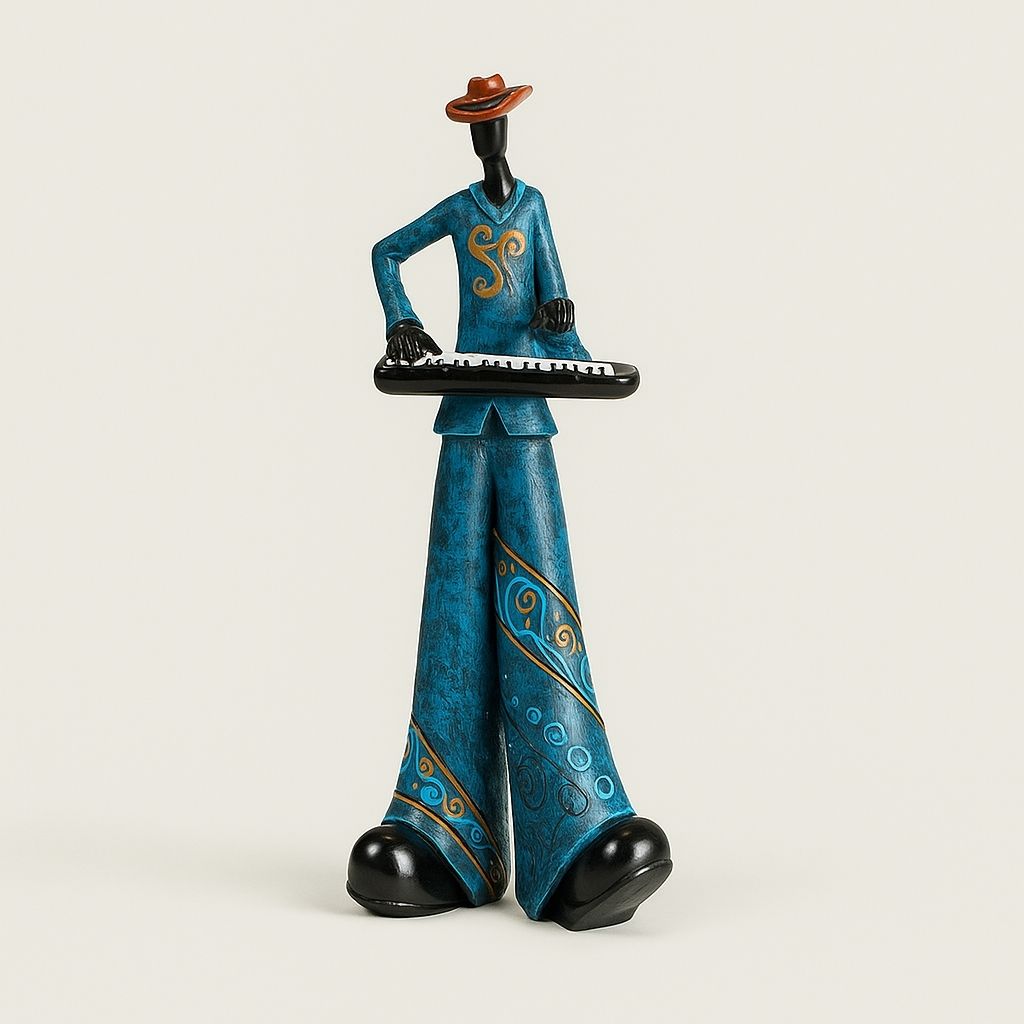 Vintage band figurines featuring detailed craftsmanship ideal for music themed home decoration
