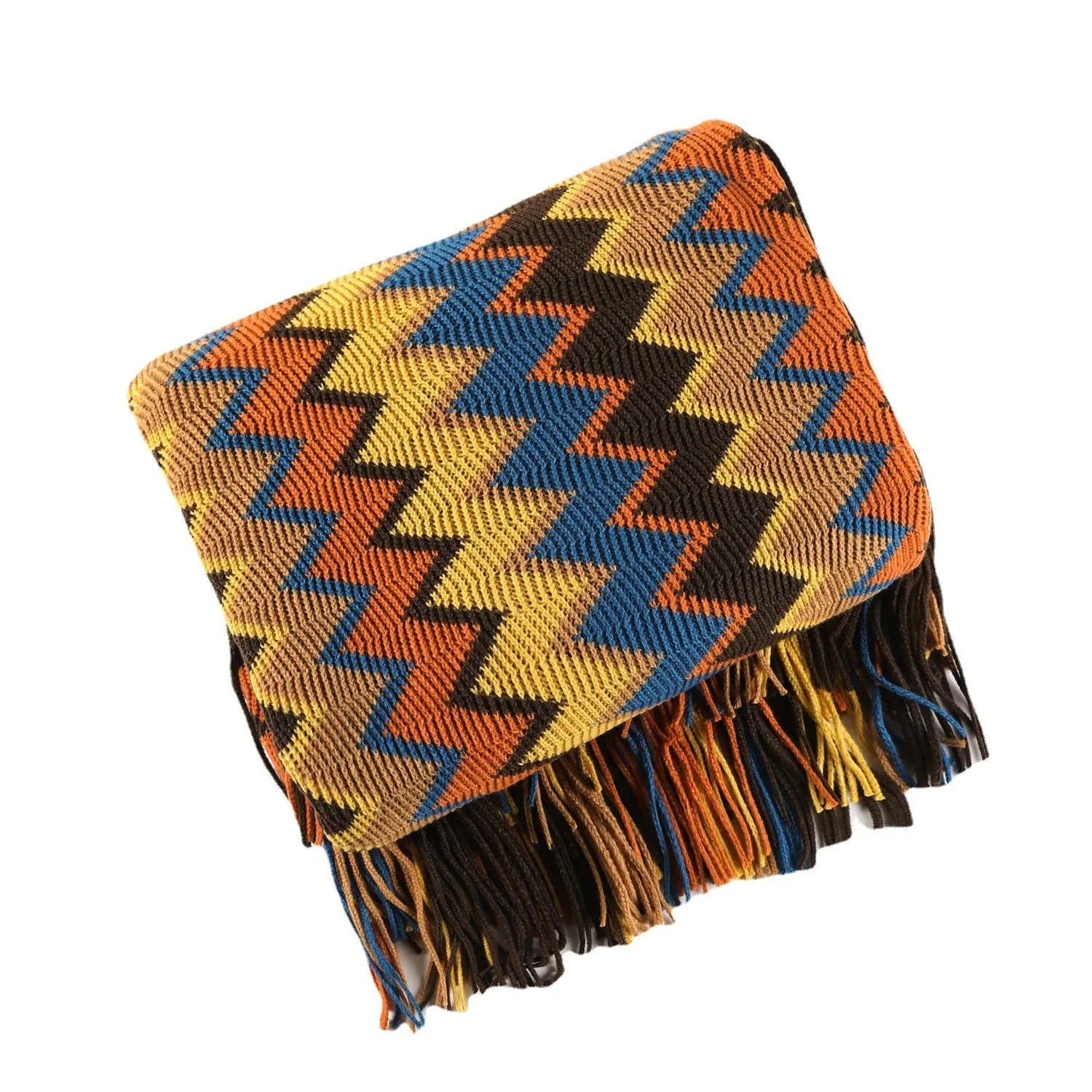 Owen Colorful Chevron Coverlet Inovessa