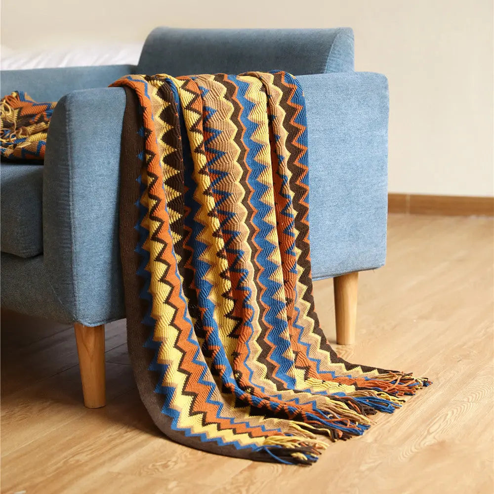 Owen Colorful Chevron Coverlet Inovessa