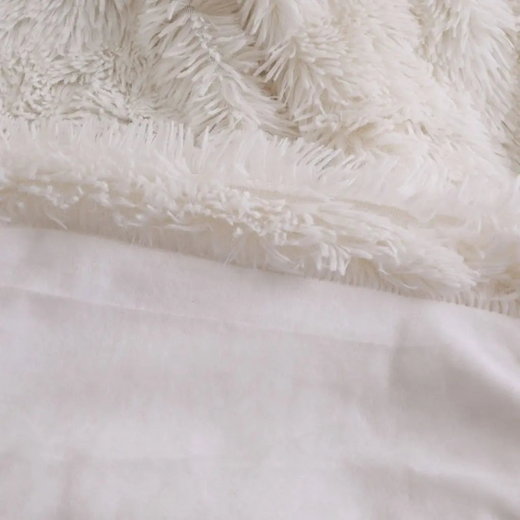 Plain beige throw blanket for photography backdrops and cozy home use