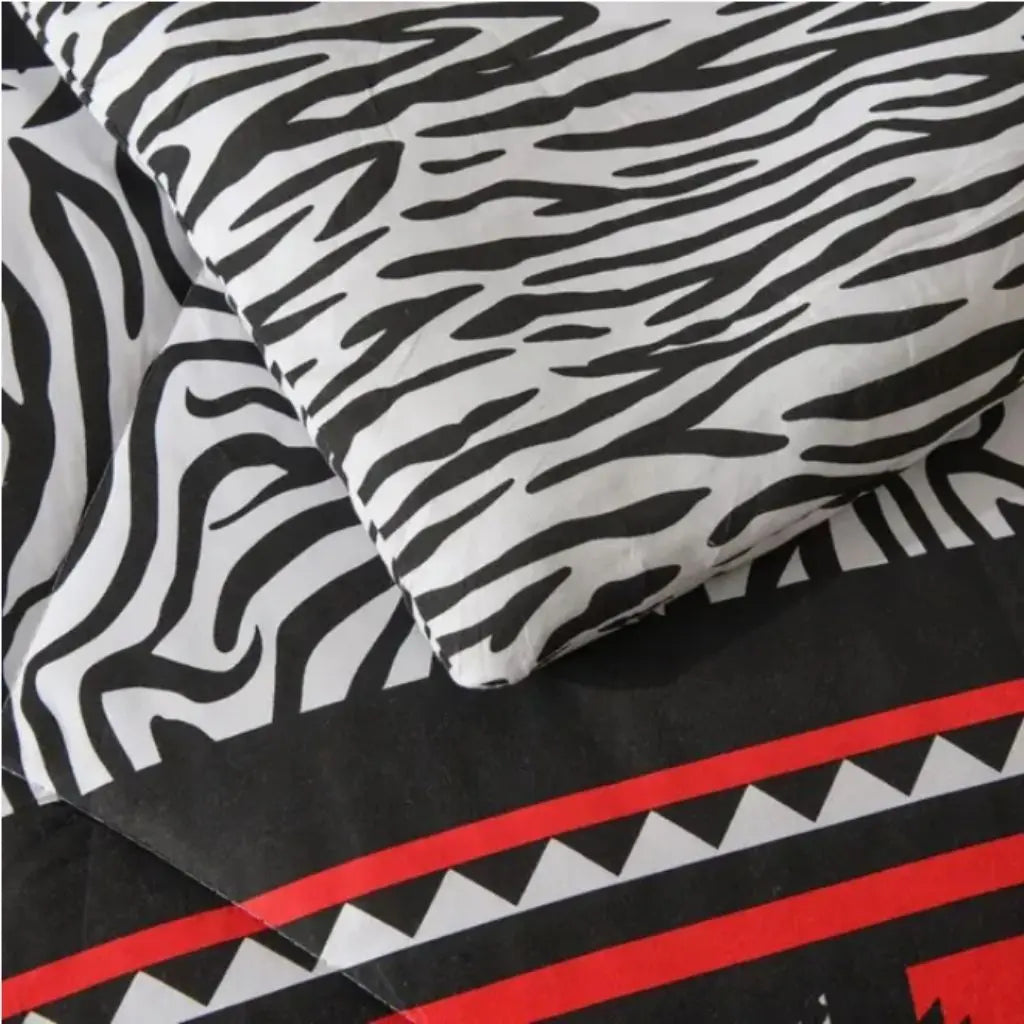 Complete two-piece twin bedding set including quilted coverlet and matching pillowcase