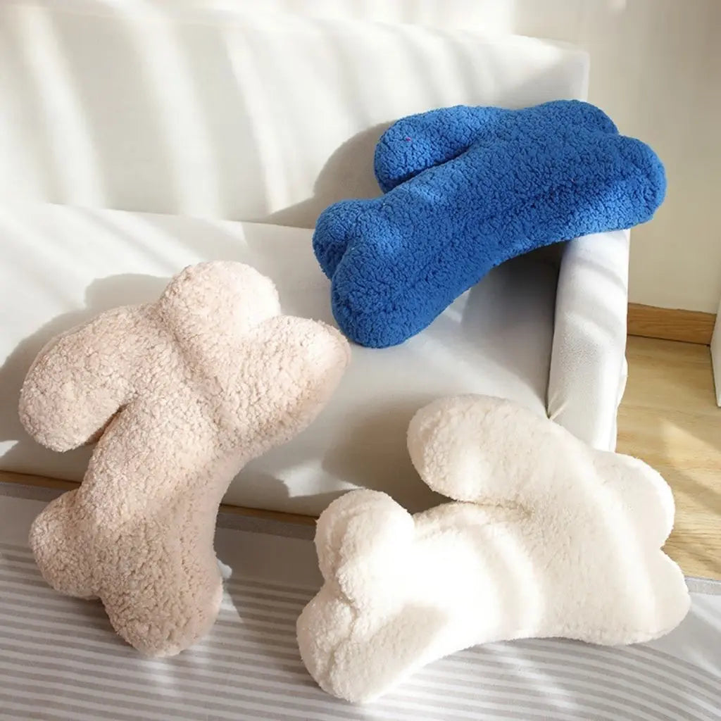 Plush bunny shaped pillow rabbit cushion Nordic design soft home decor kids room accent