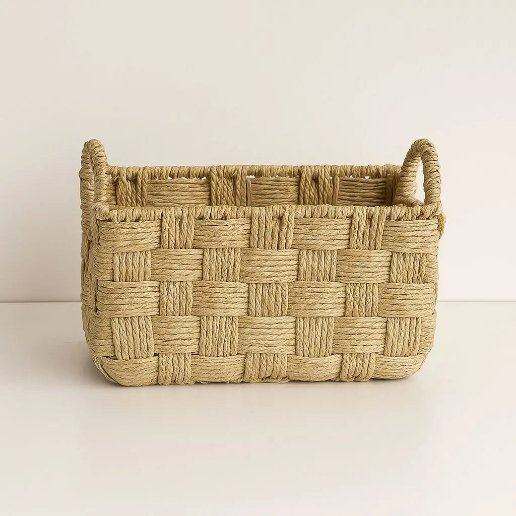 Rosa Handwoven Storage Rope Baskets Inovessa