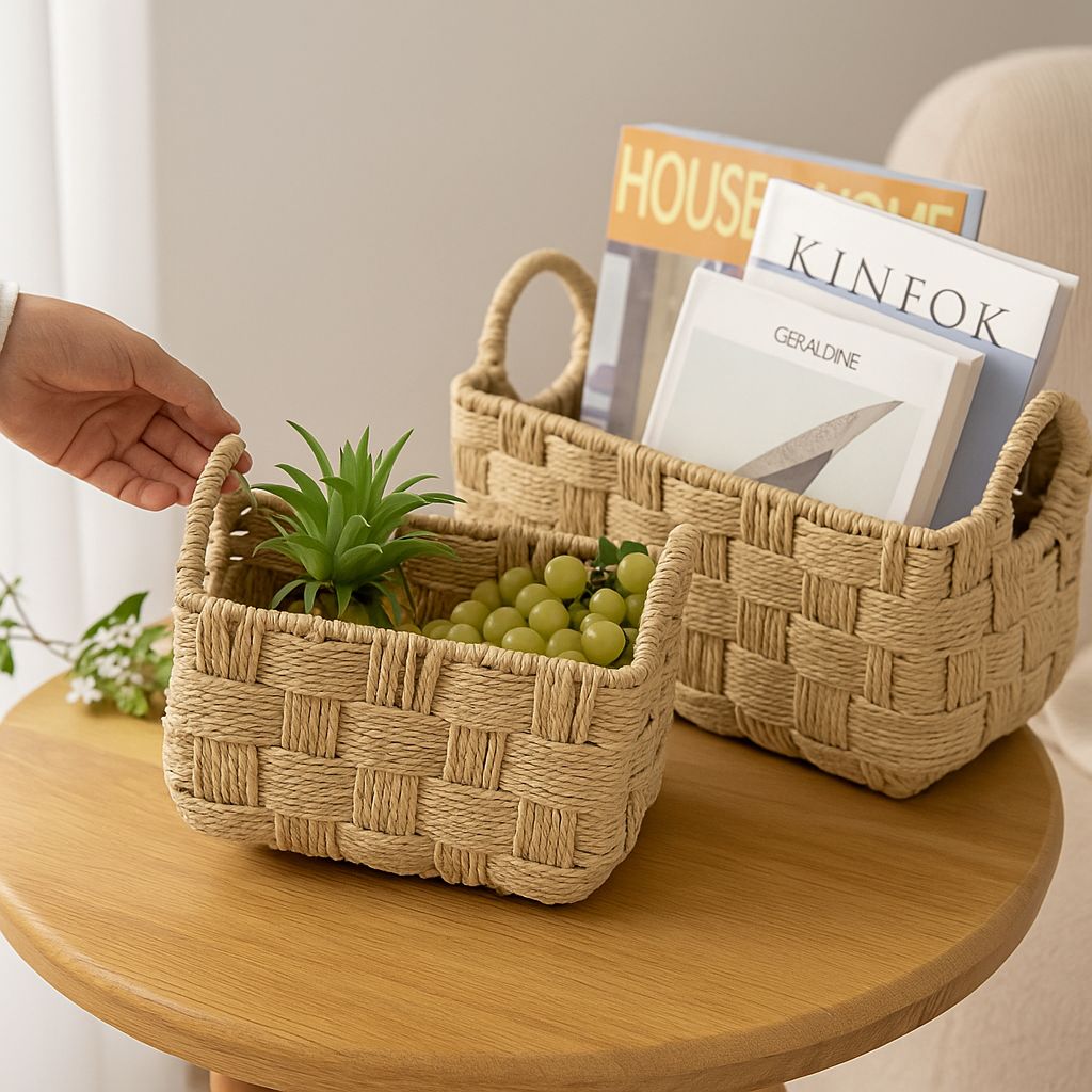 Rosa Handwoven Storage Rope Baskets