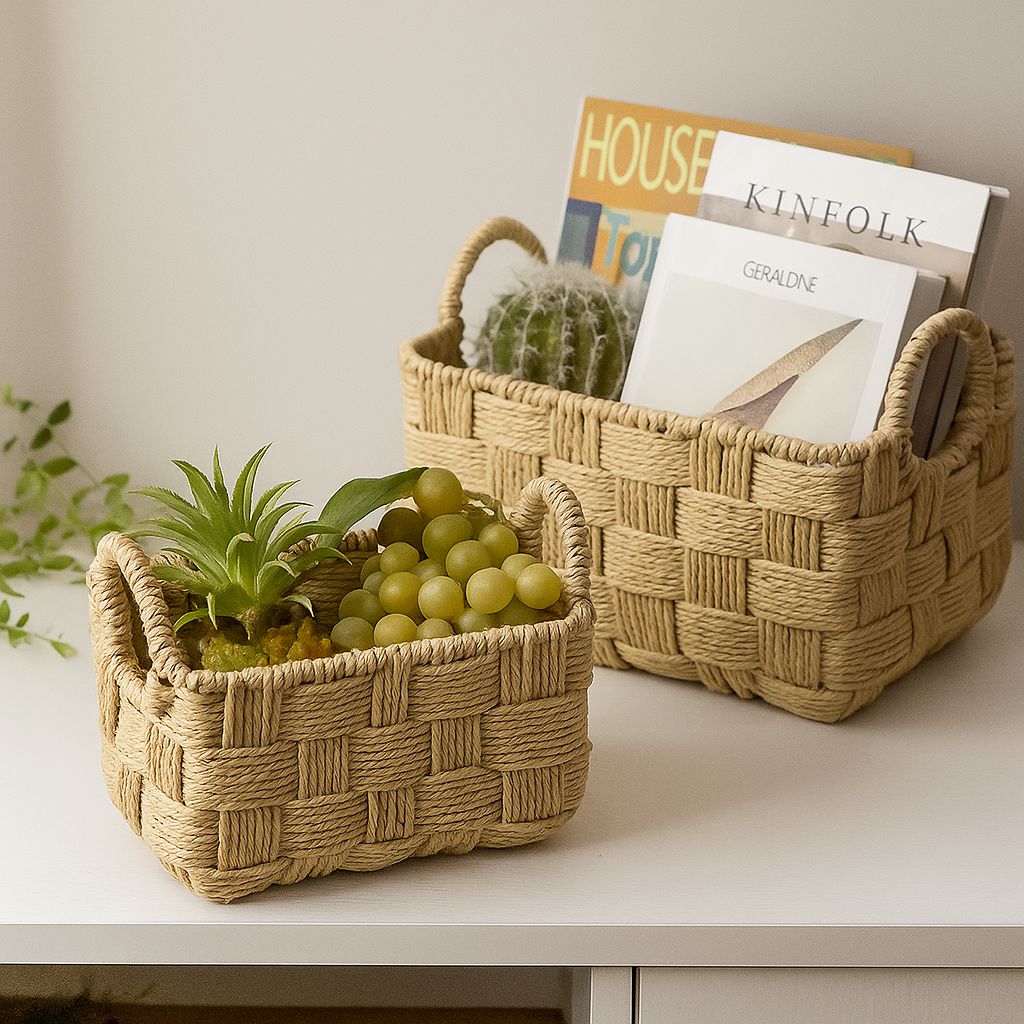 Rosa Handwoven Storage Rope Baskets