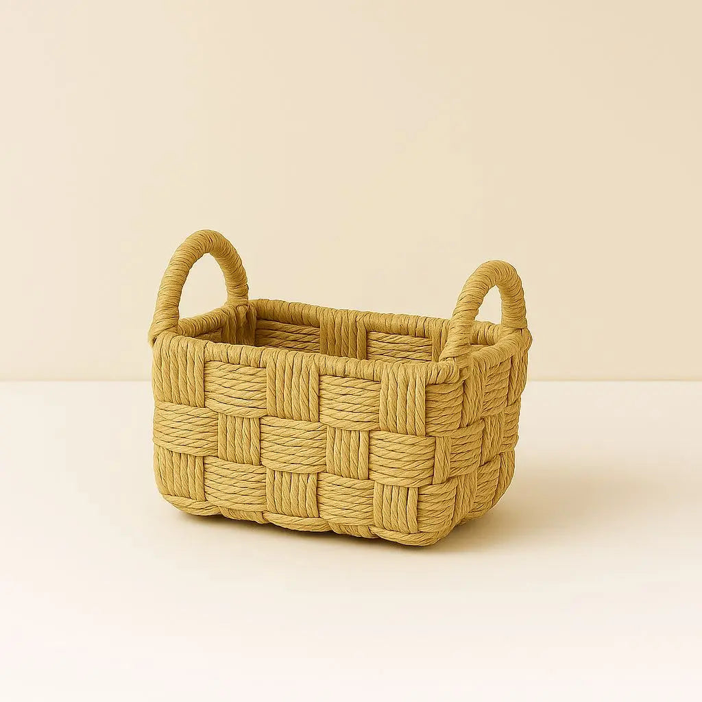 Rosa Handwoven Storage Rope Baskets Inovessa