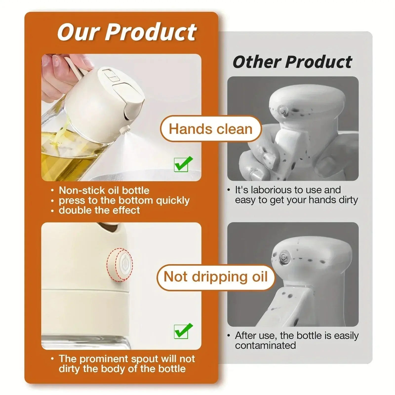 RoyalMist™- 2 in 1 Oil Dispenser 470ml/15.8oz Inovessa