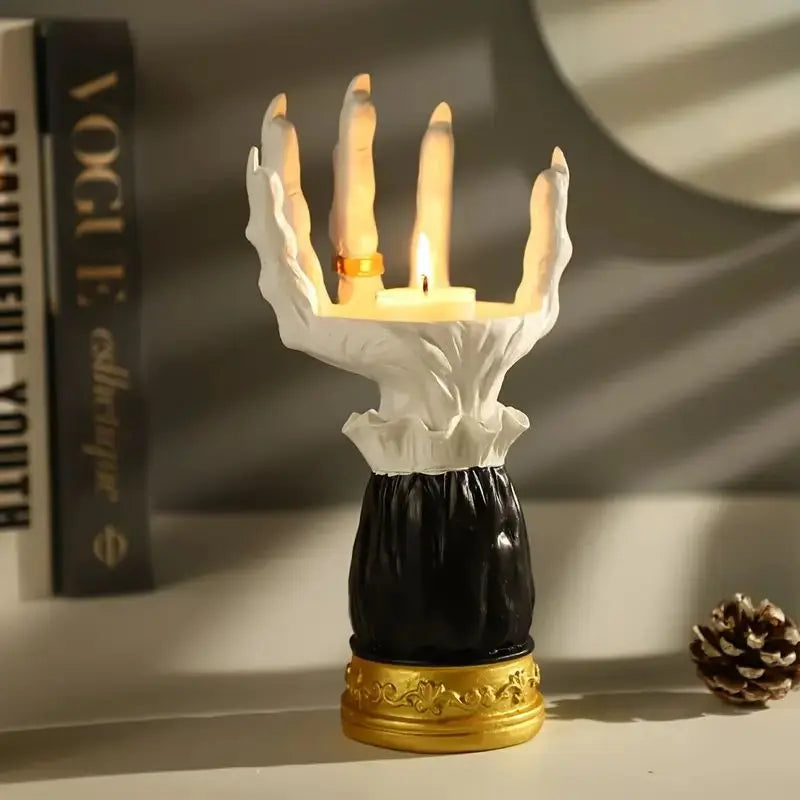 Salem Witch Hand Candle Holder Inovessa