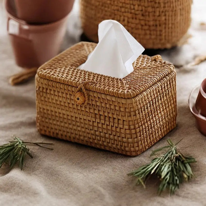 Sequoia Handwoven Tissue Box Inovessa