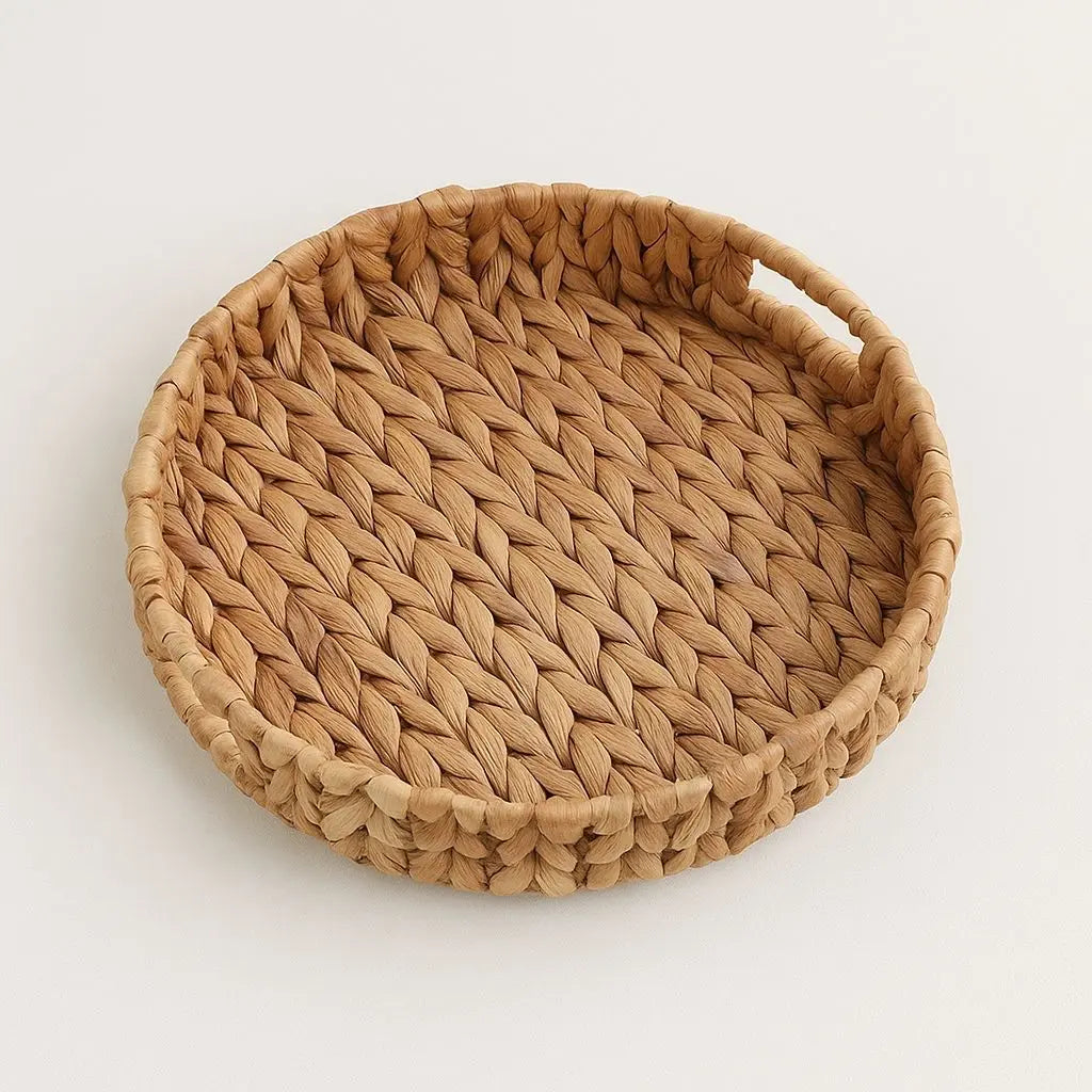 Natural rattan basket collection featuring lightweight woven construction for versatile home storage