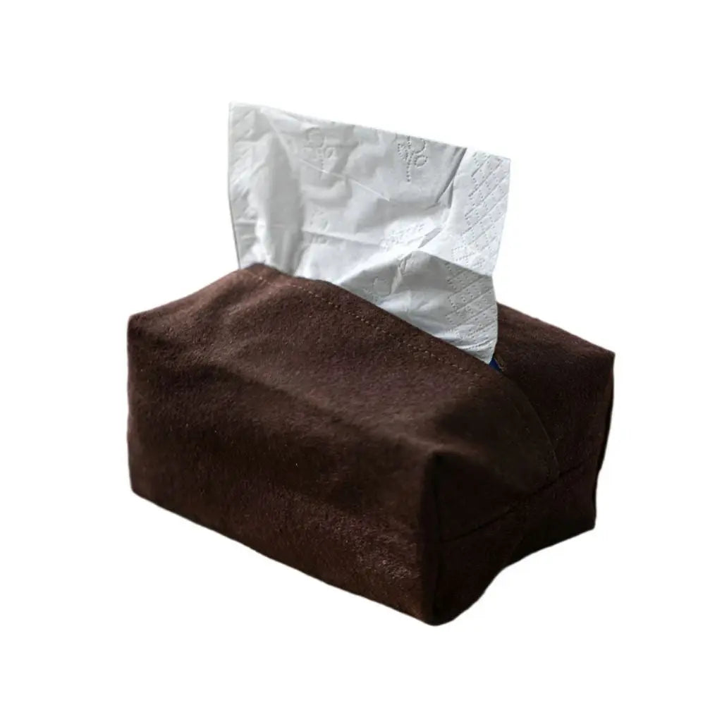 Structured premium tissue holder with clean lines maintains organized space and coordinated home aesthetics