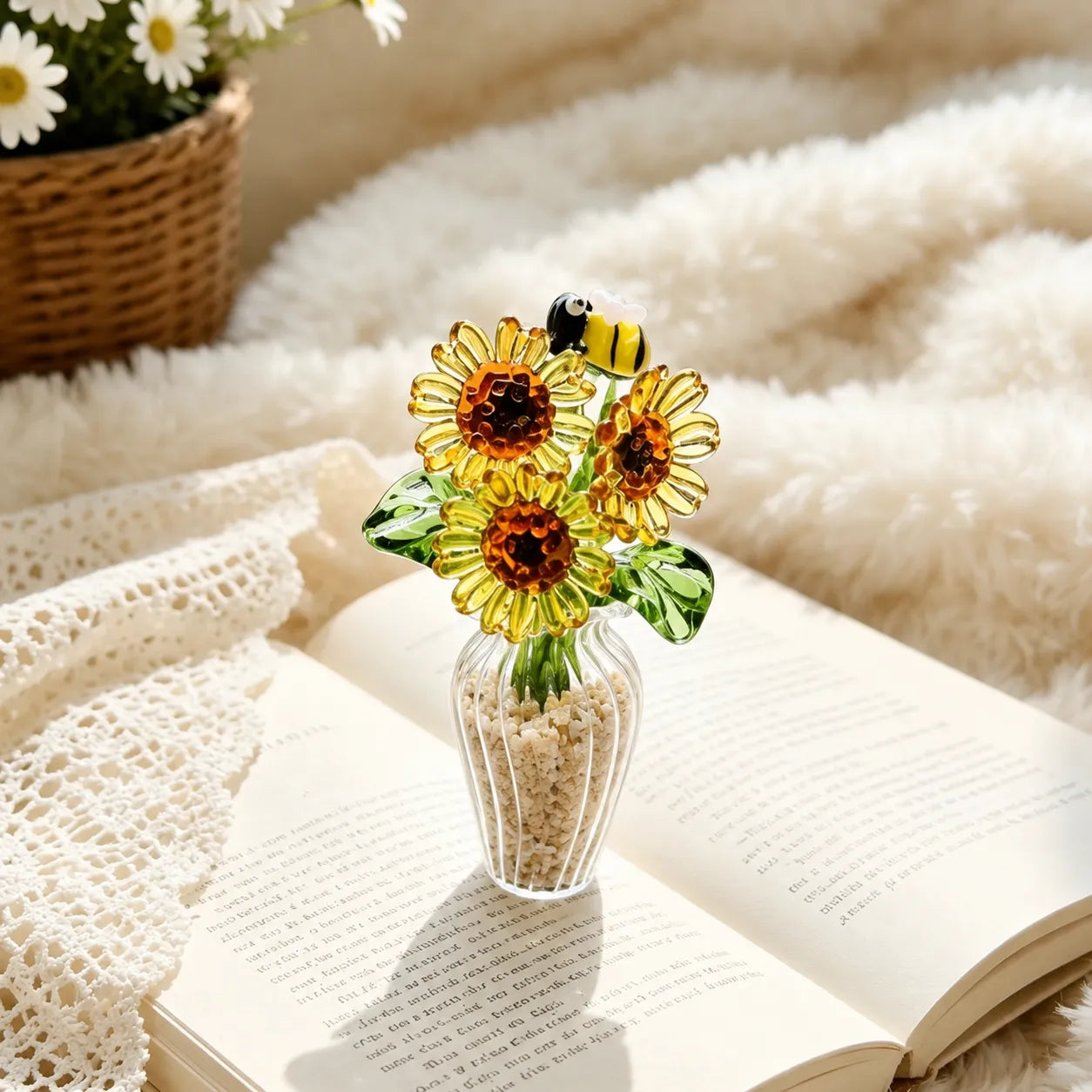 Floria Miniature Glass Flower Set