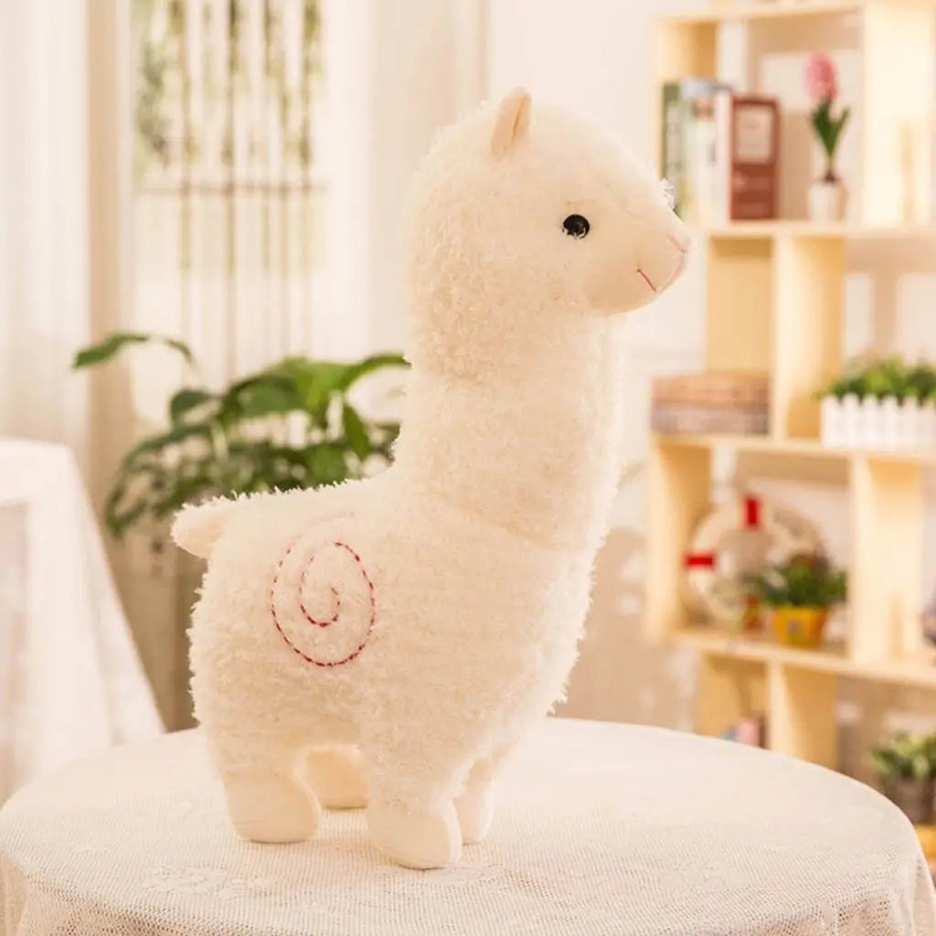 Quality stuffed llama plushie with anti-static fabric perfect nursery room decoration