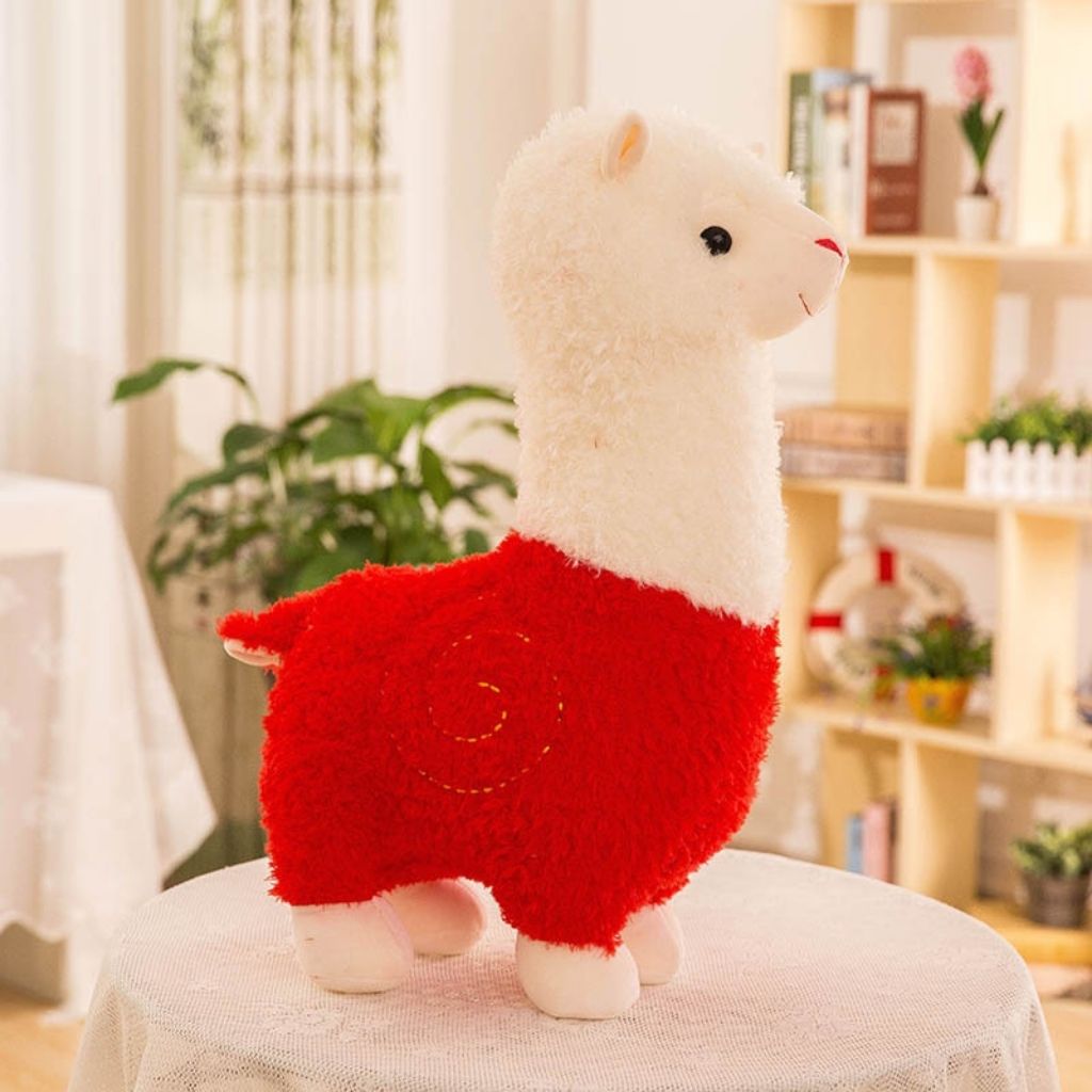 Brown plush llama toy featuring fine craftsmanship PP cotton filling multiple size options