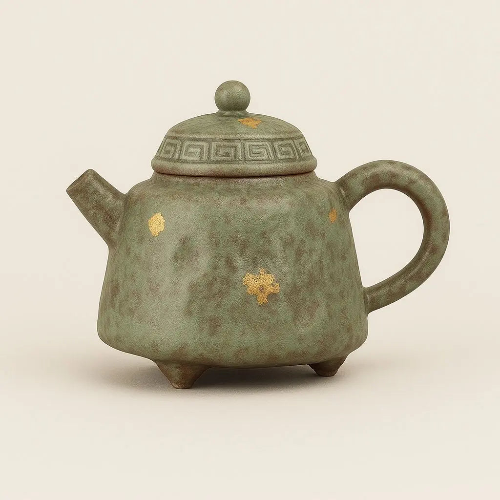 Ceramic teapot set crafted for tea brewing with a premium porcelain finish, ideal for home tea rituals.