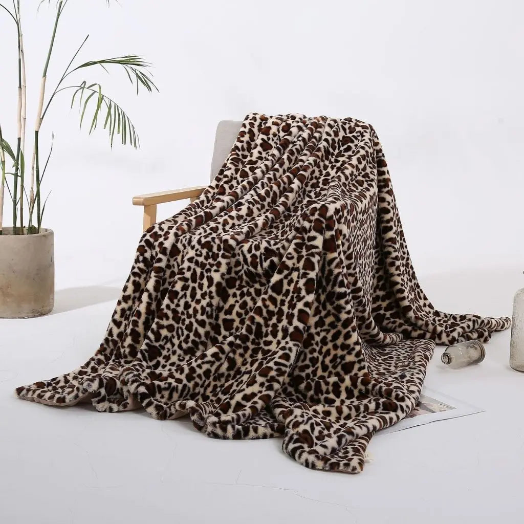 Lightweight polyester nap blanket with velvety texture for versatile home use
